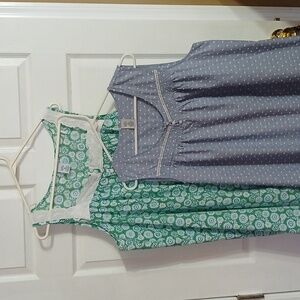 Croft & Barrow Blue and Green Bundle Of 2 Dusters